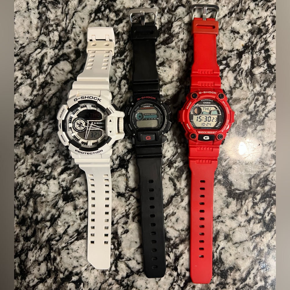 Casio G Shock Bundle of 3 Watches